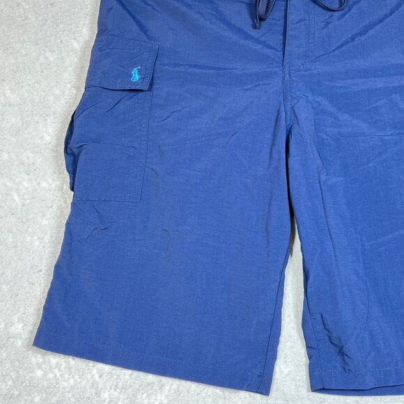 Ralph Lauren Polo Shorts Swimwear Size Medium Blue Board Swim Trunks Pony - Picture 3 of 12